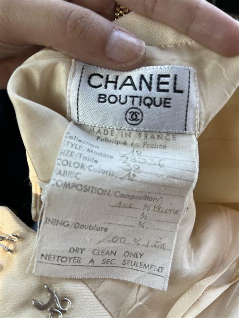 vintage chanel inside tags.